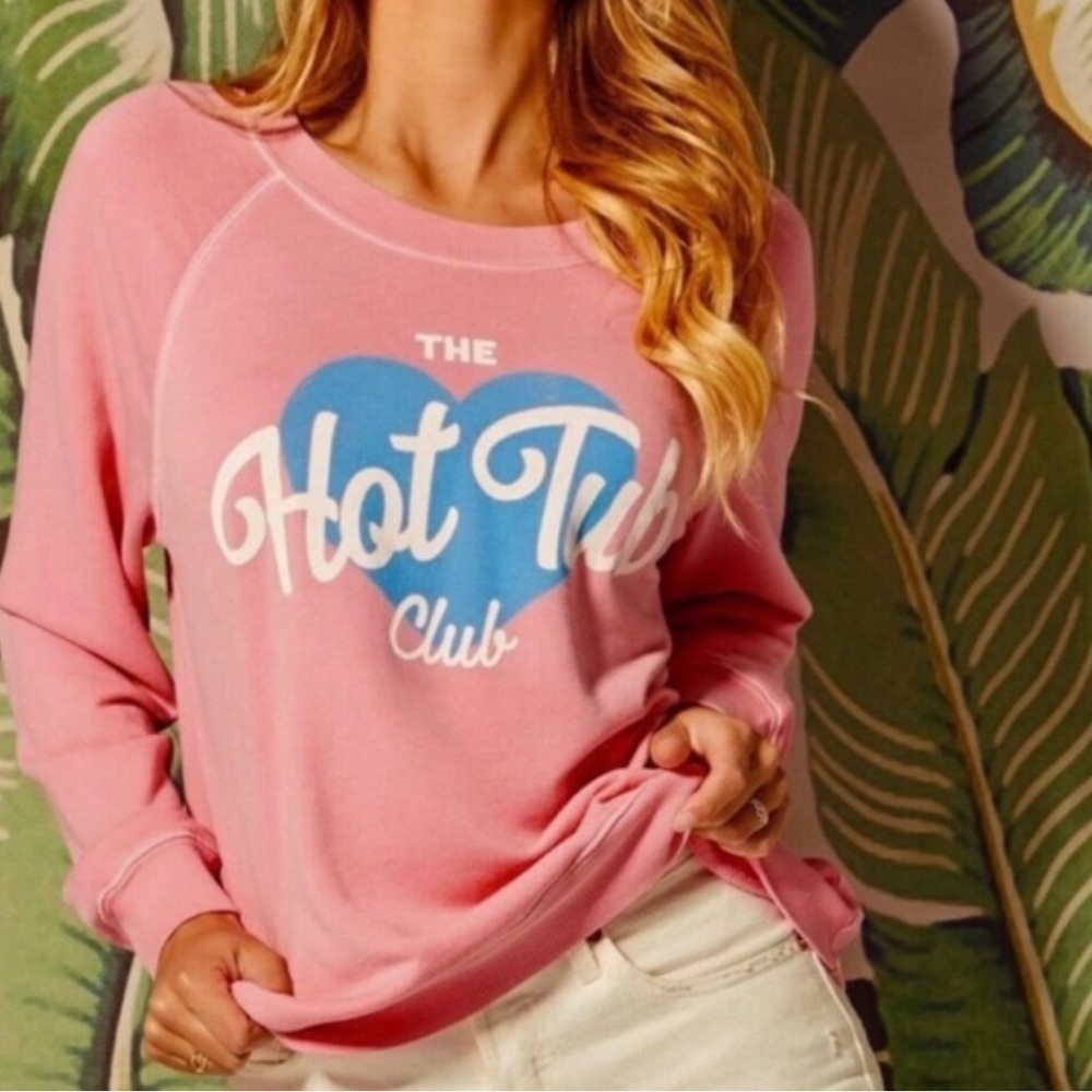 Wildfox Pink 'Hot Tub Club' Sweater